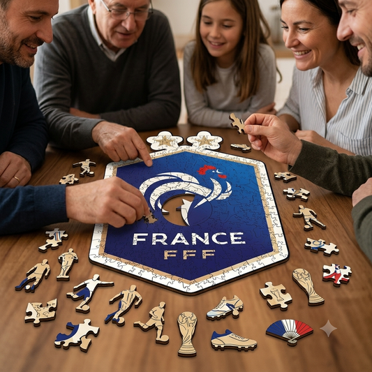 France national football team logo-wood puzzle