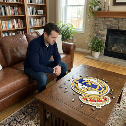 Real Madrid Logo - Wooden Puzzle