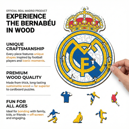 Real Madrid Logo - Wooden Puzzle