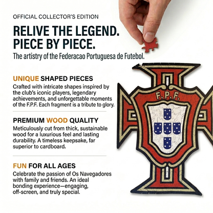 Portugal national team logo - wood puzzle