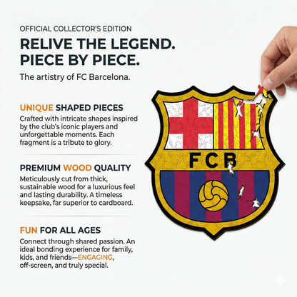 Barcelona Logo - Wood Puzzle