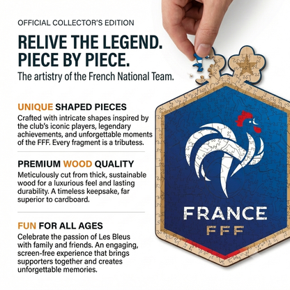 France national football team logo-wood puzzle