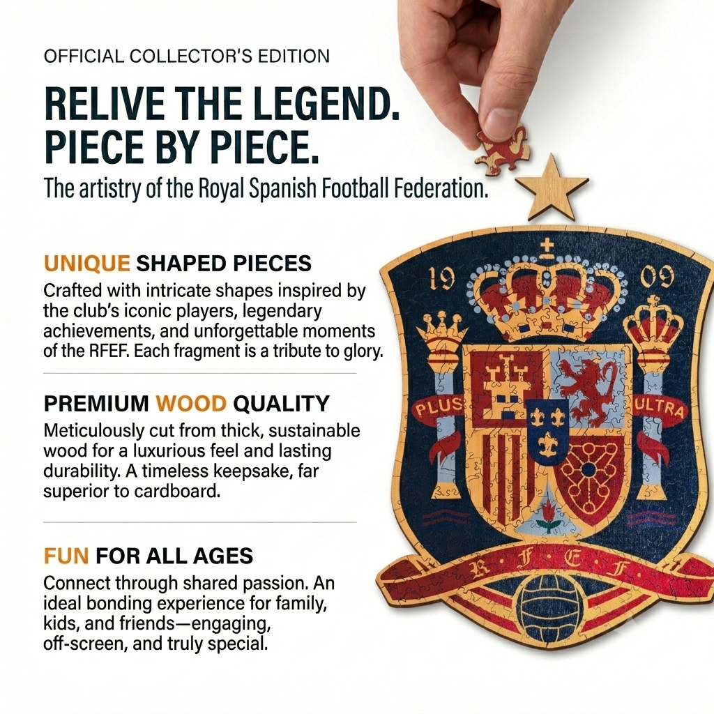 Spain national team logo - wood puzzle