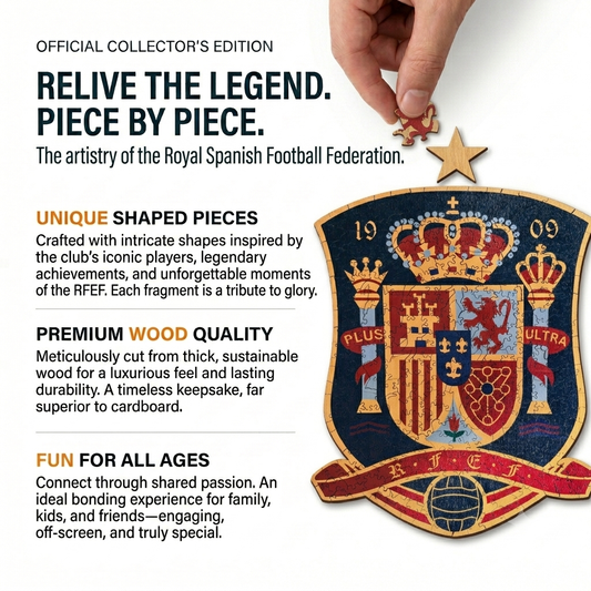 Spain national team logo - wood puzzle