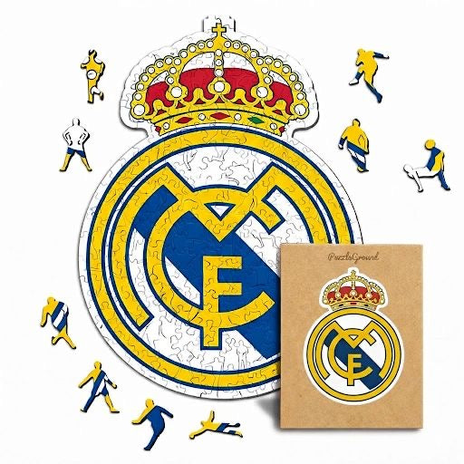 Real Madrid Logo - Wooden Puzzle