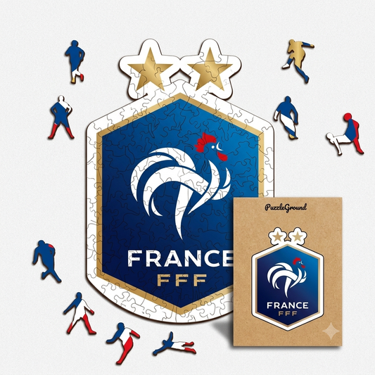 France national football team logo-wood puzzle