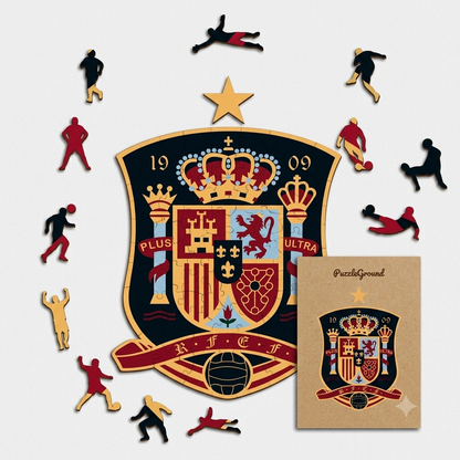 Spain national team logo - wood puzzle