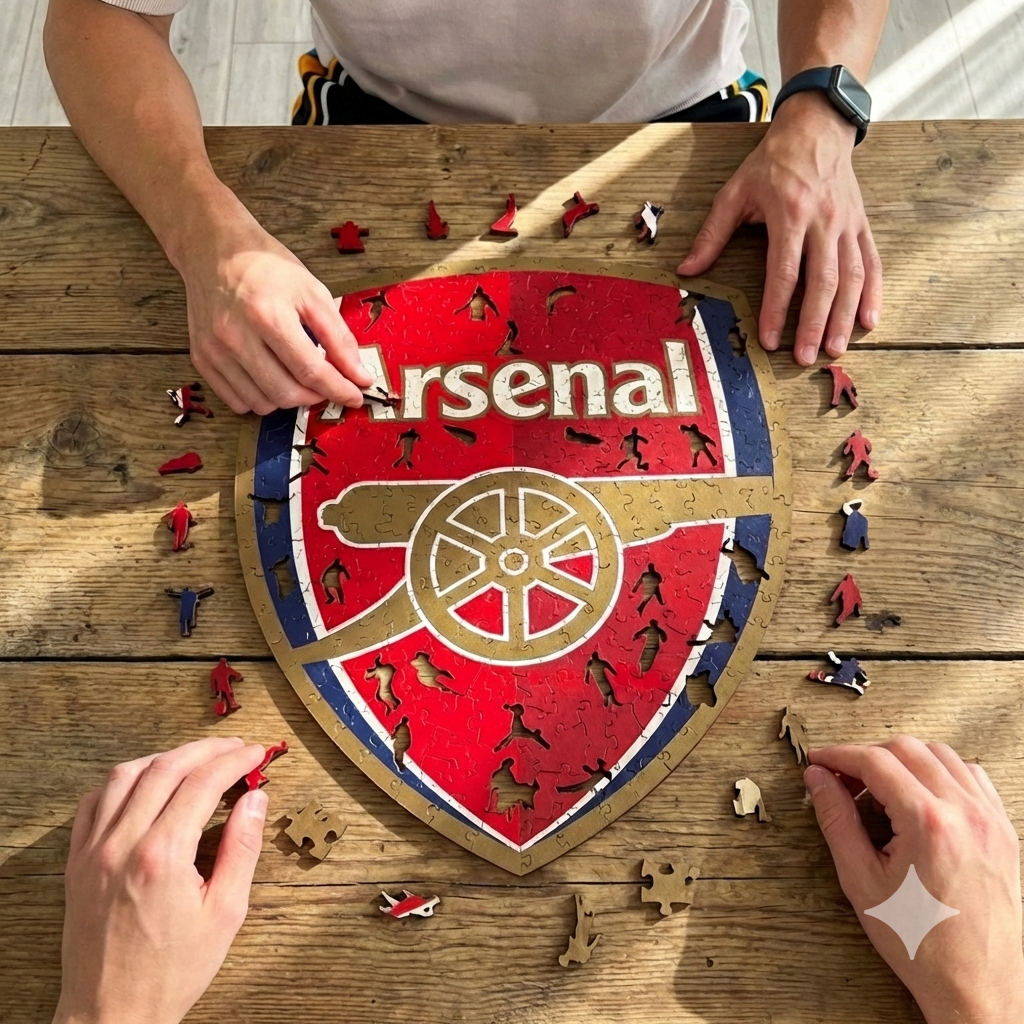 Arsenal Logo - Wood Puzzle